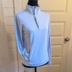 Mondetta Women's Light Blue Quarter-Zip Top